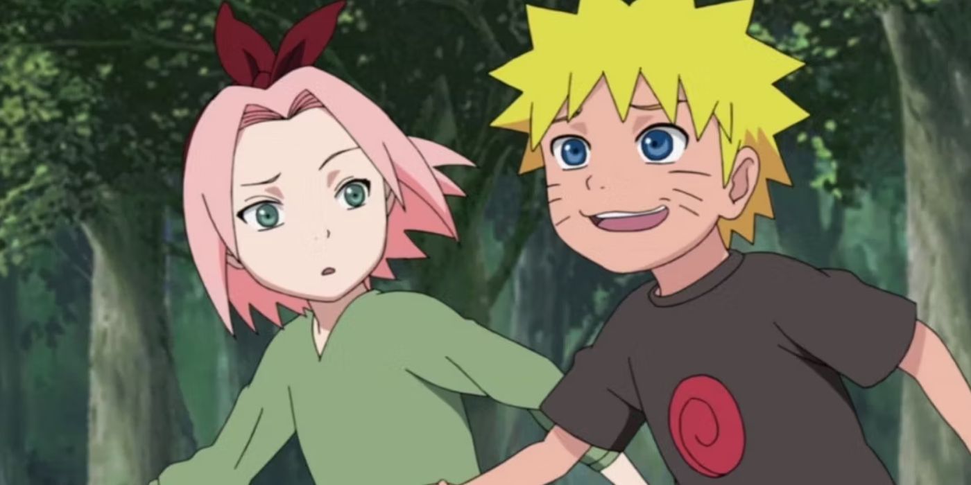 Naruto and Sakura as Kids