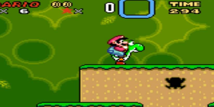 mario riding yoshi in smw