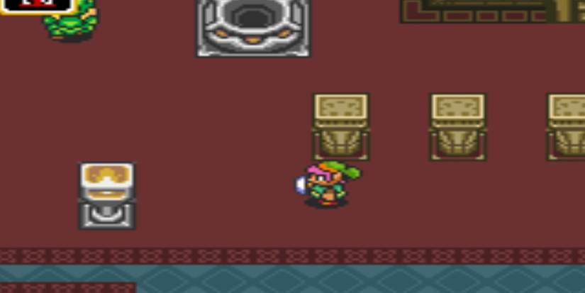 link walking through hyrule castle in a link to the past