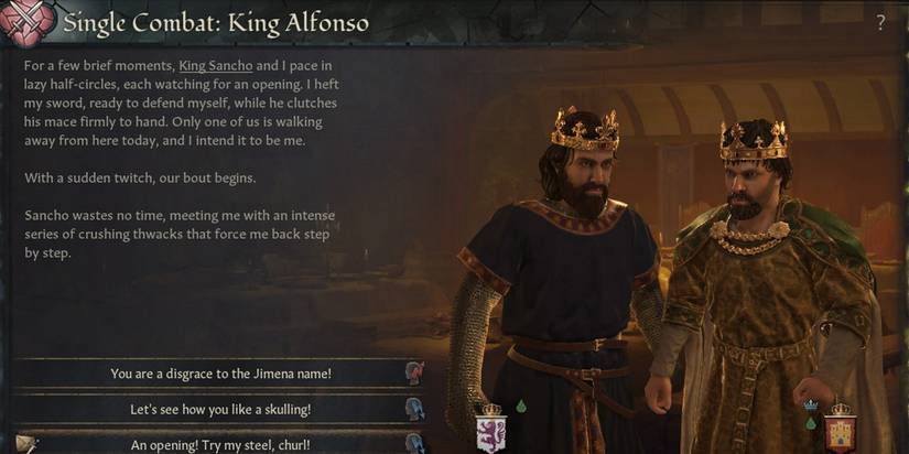 A duel in Crusader Kings 3