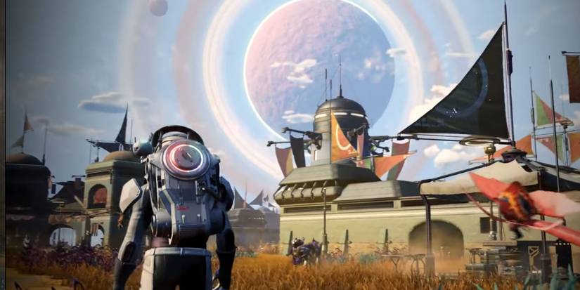 A large base in No Man's Sky