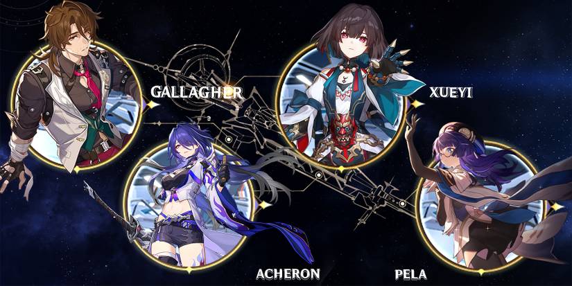 acheron-xueyi-pela-and gallagher team composition in honkai star rail