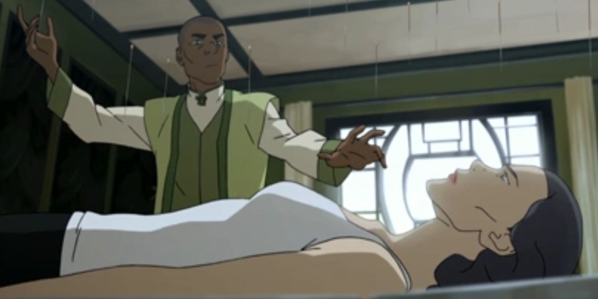 Acupuncture_session Lin and Guo the legend of korra