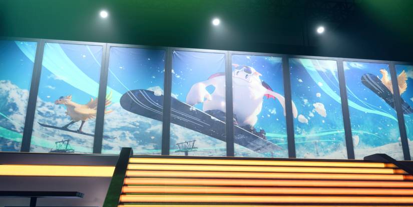 Ad for snowboarding in Final Fantasy 7 Rebirth-1