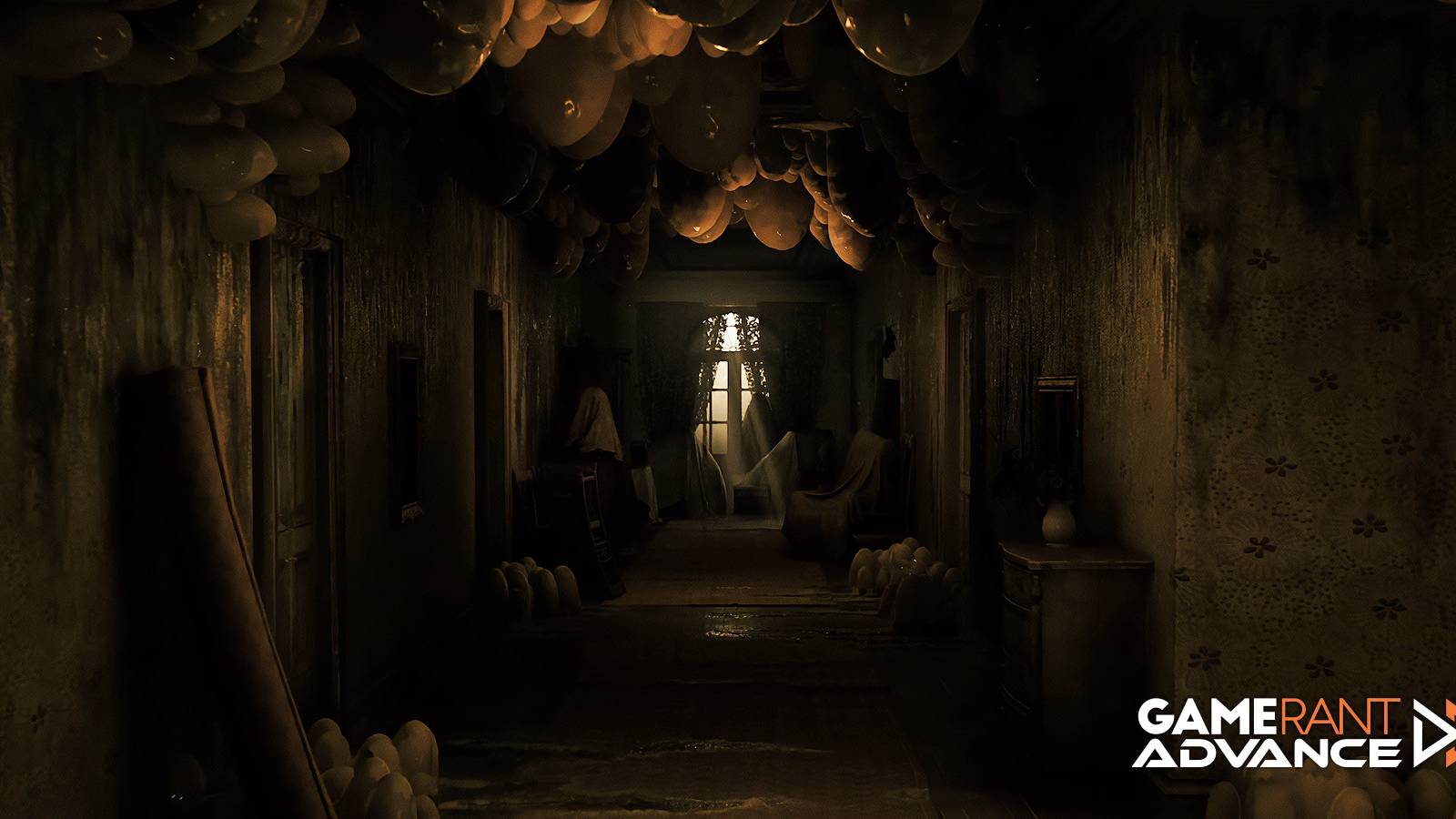 alone-in-the-dark-cinematic-still-game-rant-advance-setting-interior-hallway-overgrown-eggs-feature