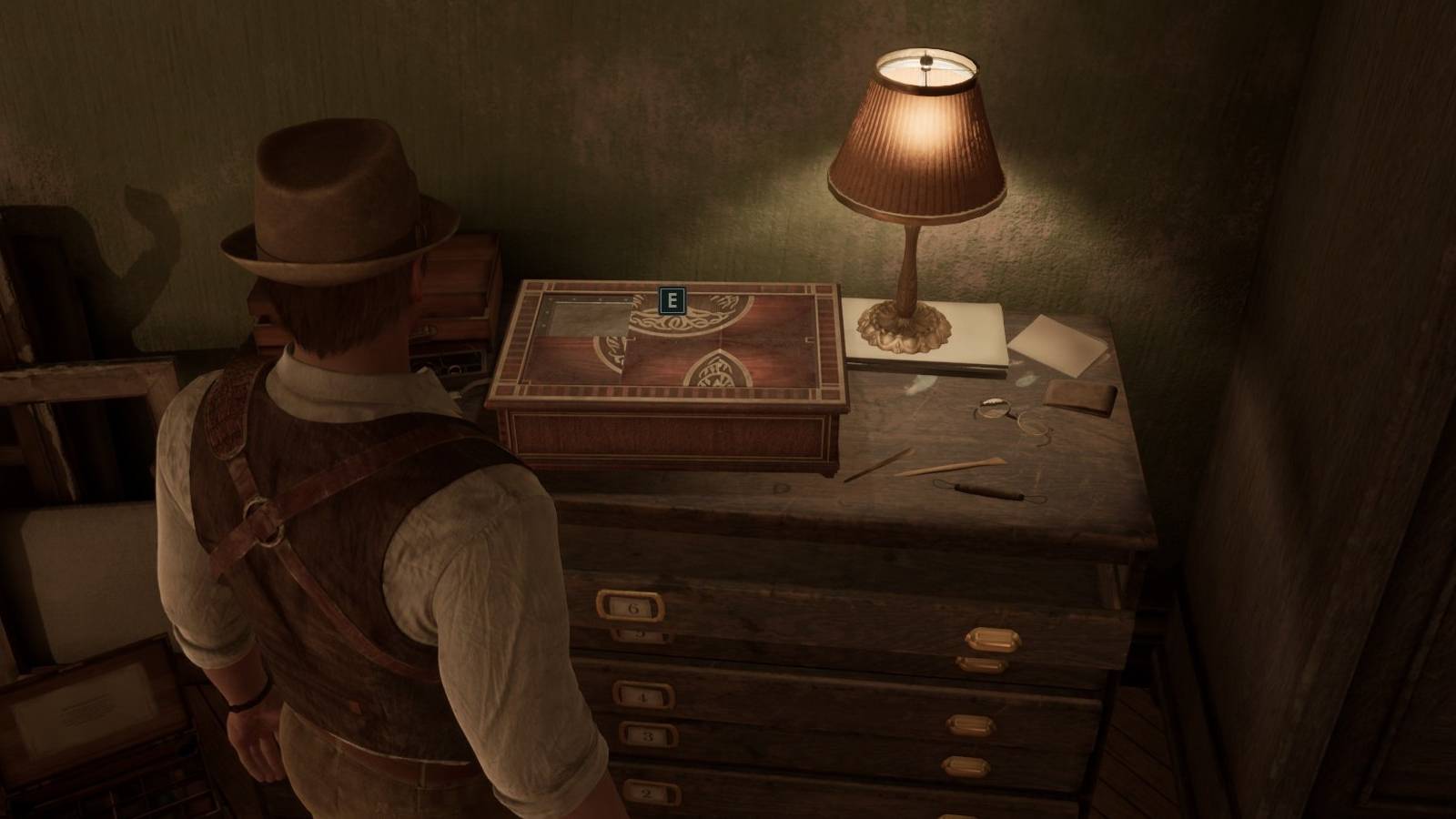 alone in the dark locked box puzzle 1