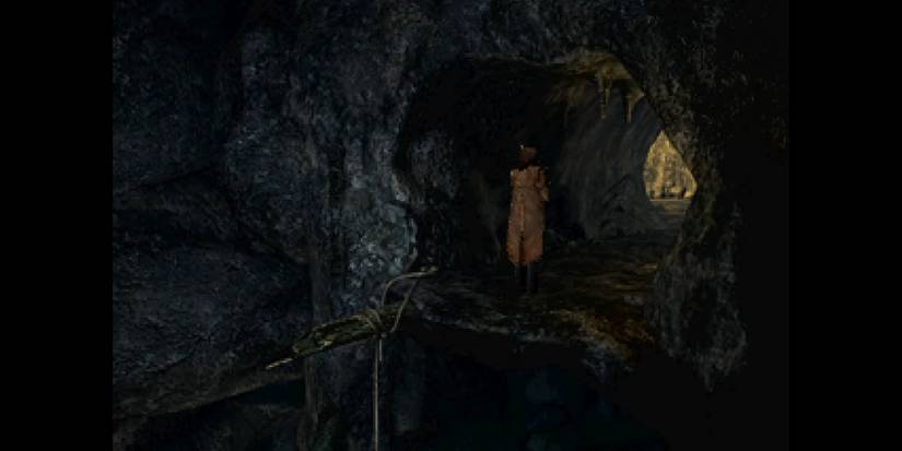 Exploring a cave in Alone in the Dark The New Nightmare