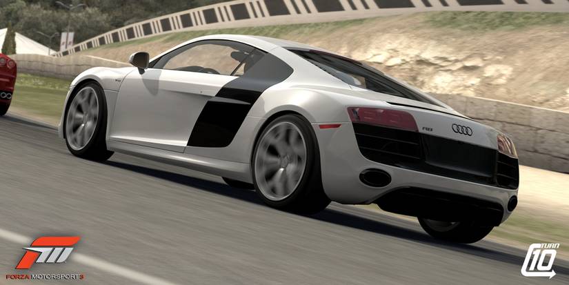 an Audi R8 in Forza Motorsport 3