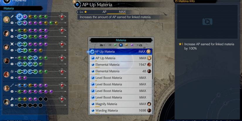 AP Up Materia in Final Fantasy 7 Rebirth