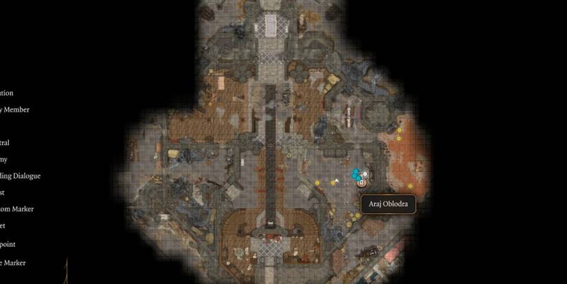 Araj oblodra map location