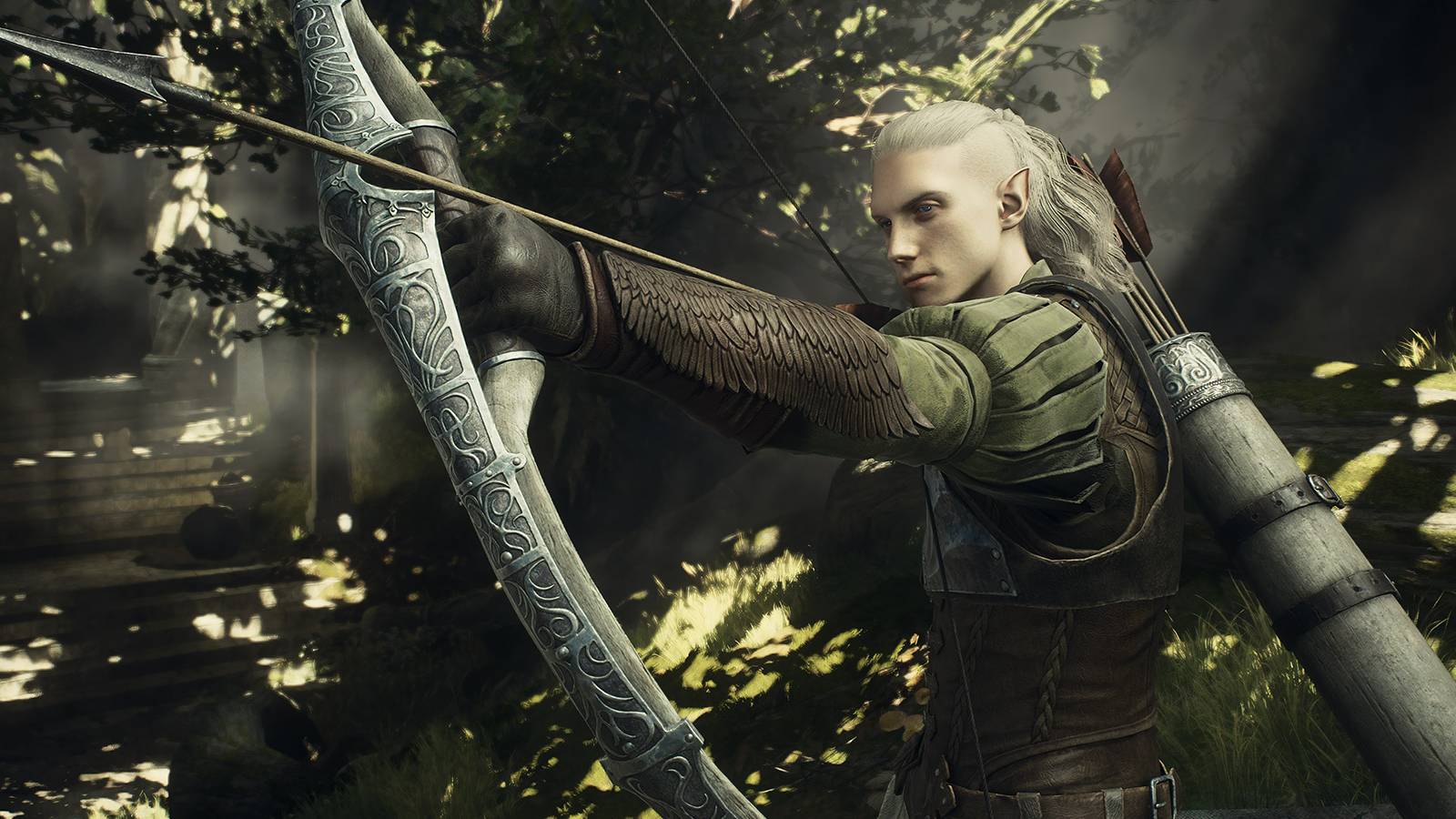 Archer from Dragon's Dogma 2 readying bow