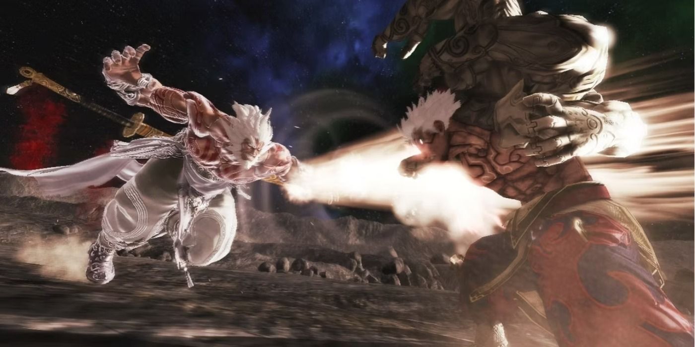 Combat gameplay in Asura's Wrath