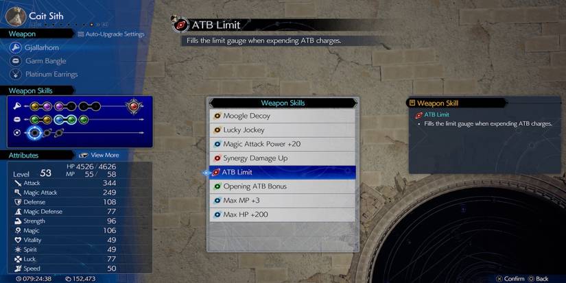 ATB Limit weapon skill in Final Fantasy 7 Rebirth