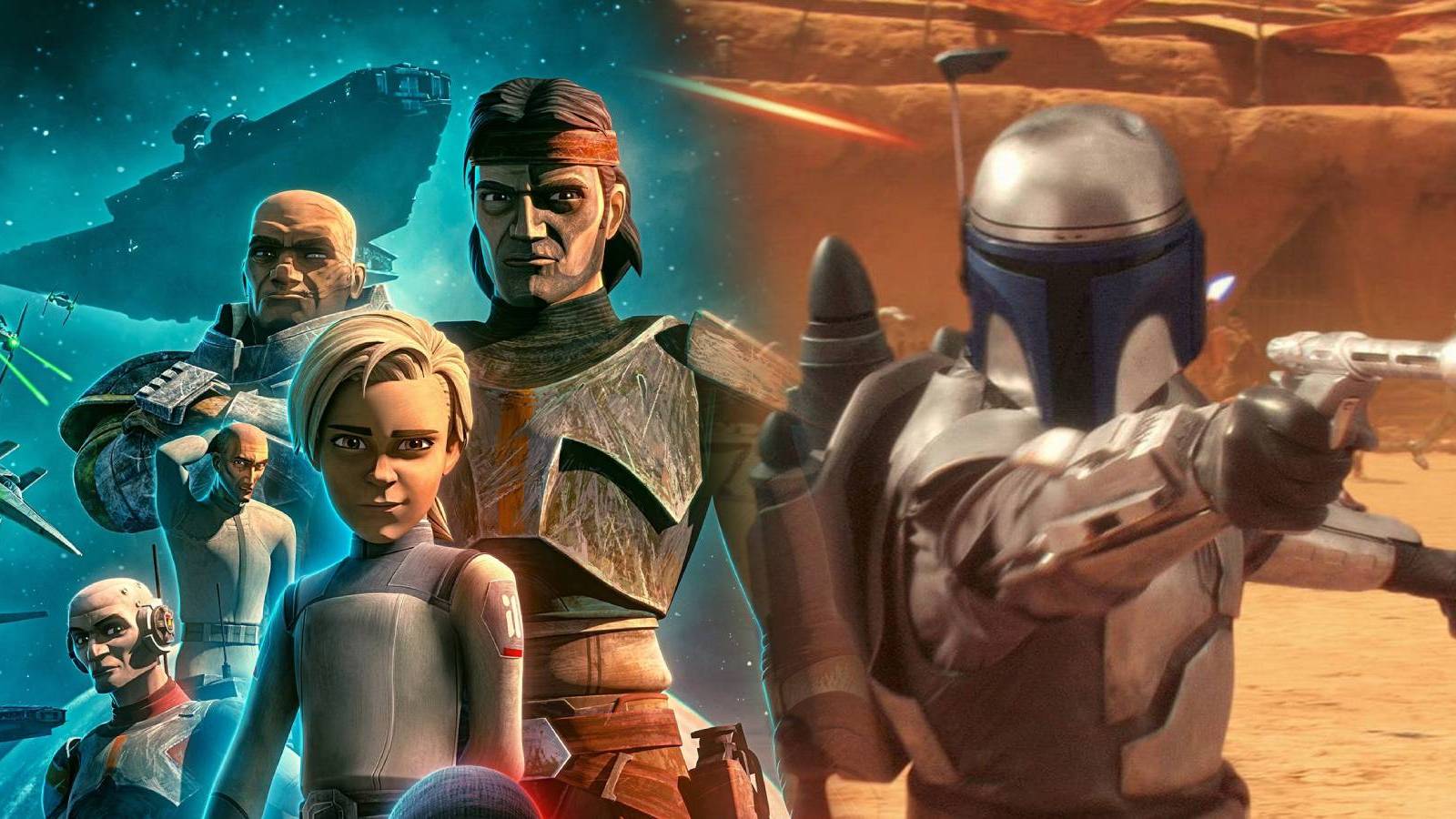 Poster for Star Wars: The Bad Batch with Jango Fett as seen in Star Wars: Episode II: Attack of the Clones