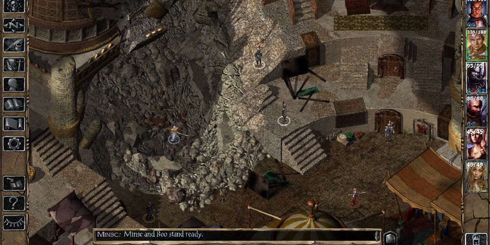 Baldur's Gate 2 combat scene