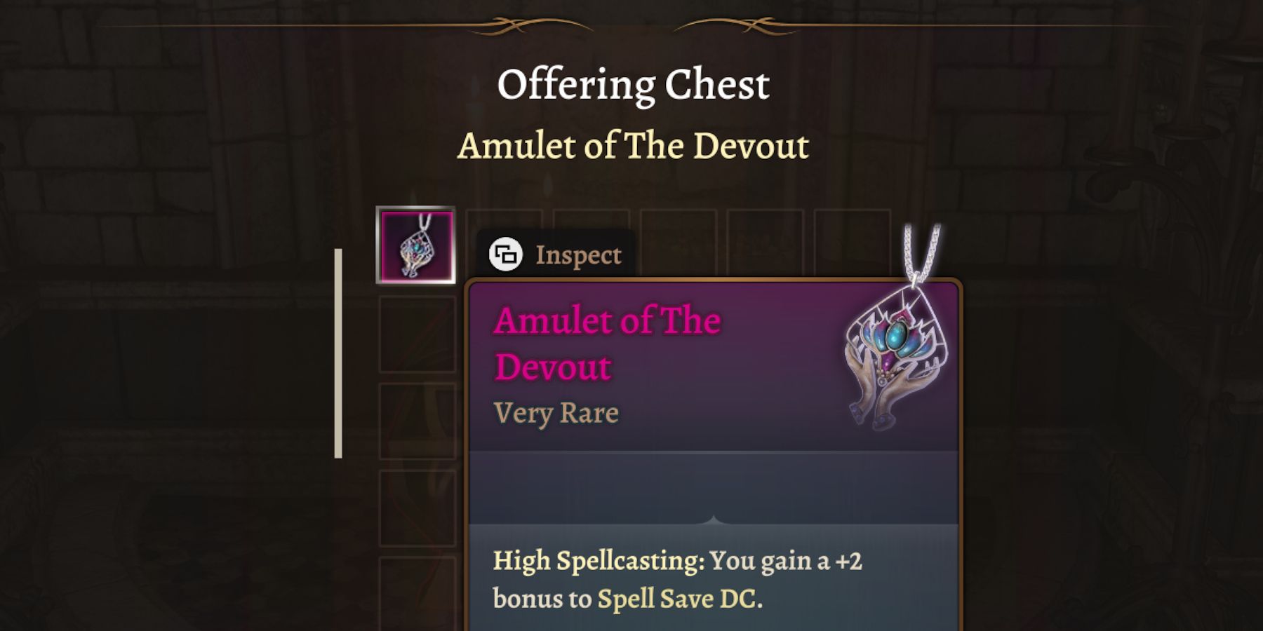 Amulet of the Devout