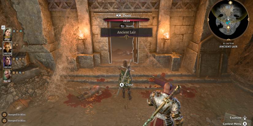 The arty enters the Ancient Lair