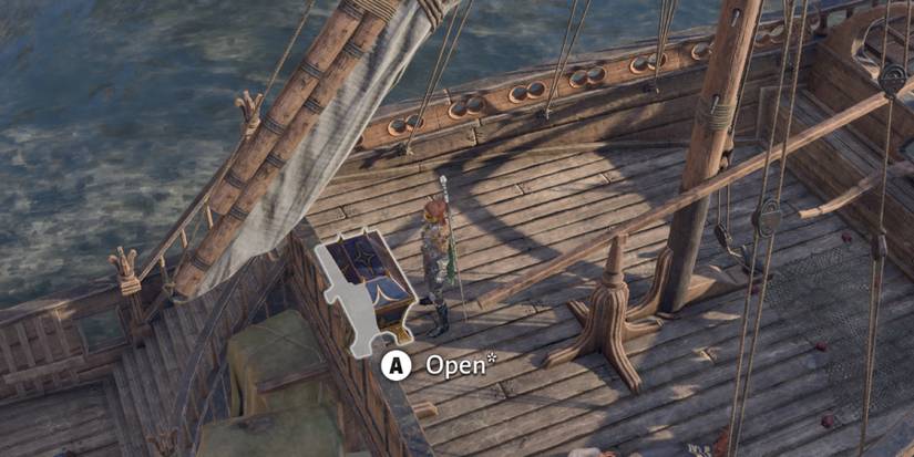 the gilded chest on the ship