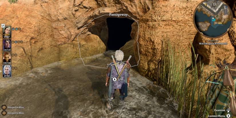 The passageway under the Water Queen's House