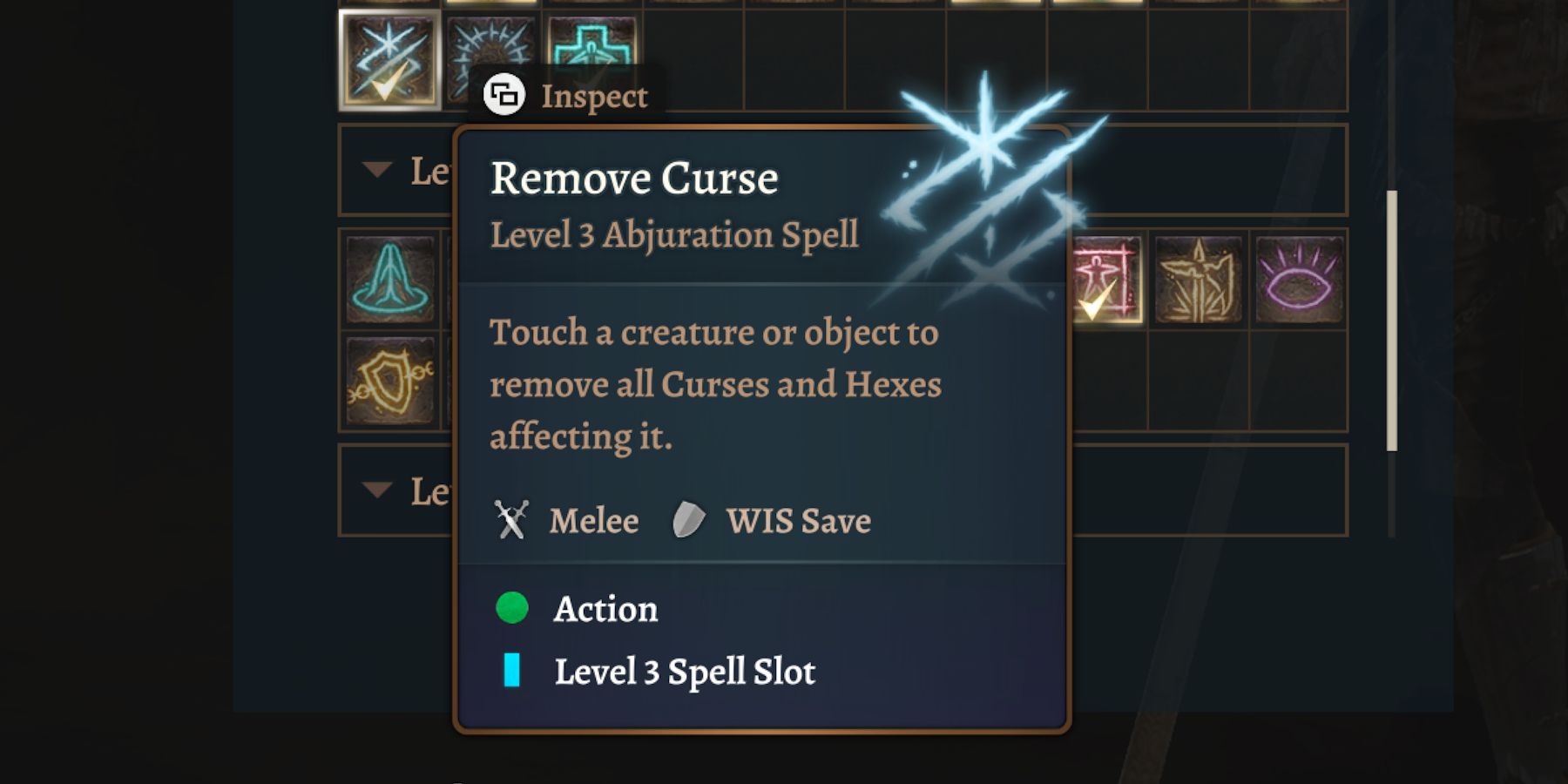 the remove curse spell