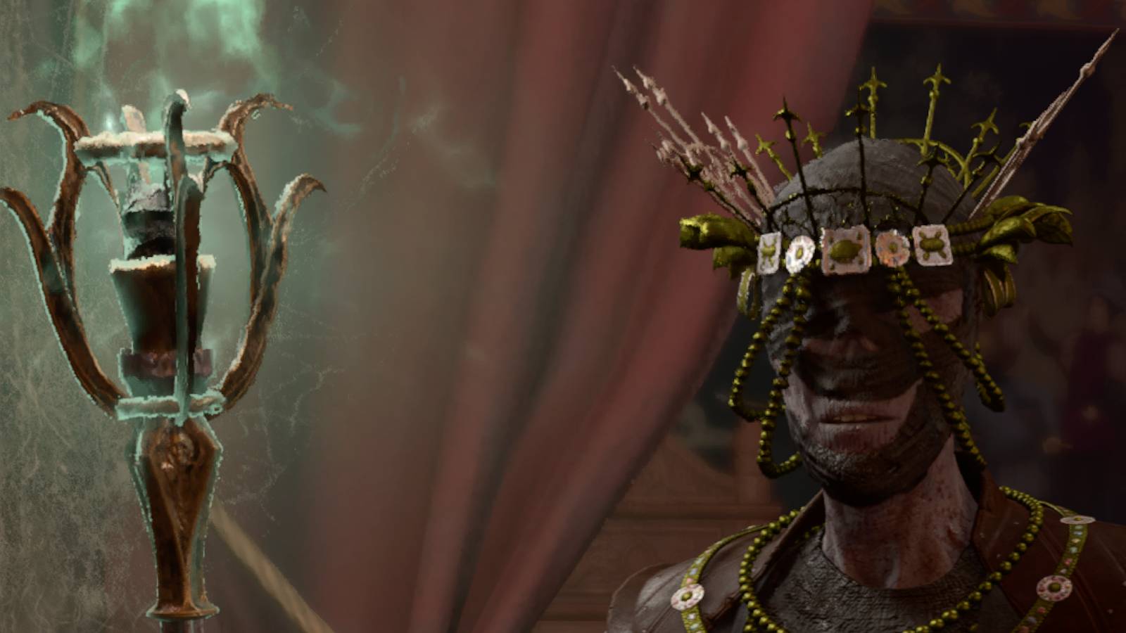 mystic carrion and his staff