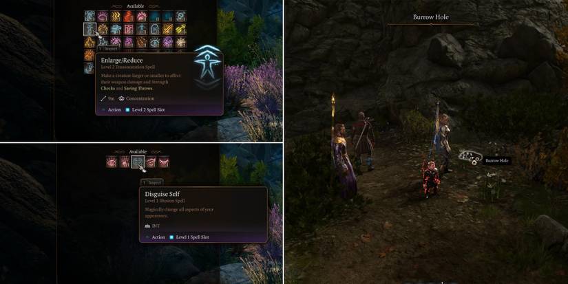 baldurs gate 3 how to enter burrow holes