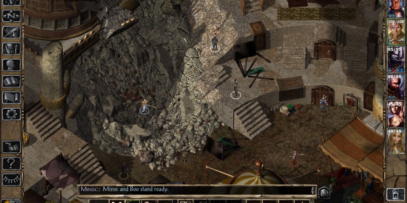 A screenshot from Baldur's Gate 2.