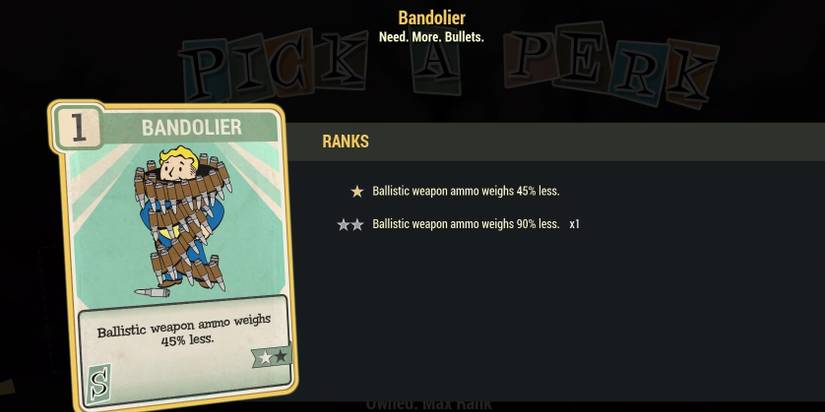 Bandolier Perk