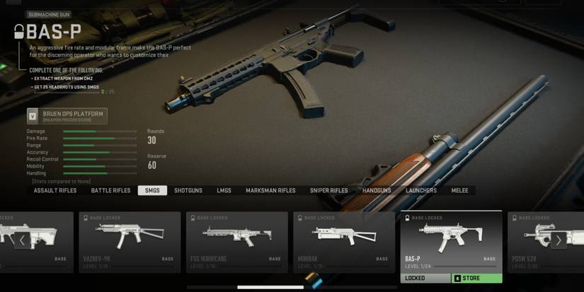 BAS-P SMG Call Of Duty Warzone Mobile