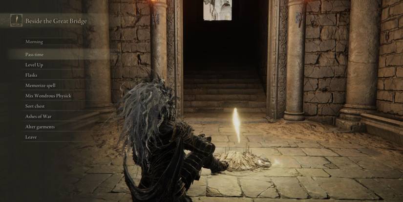 Beside the Great Bridge Site of Grace in Elden Ring