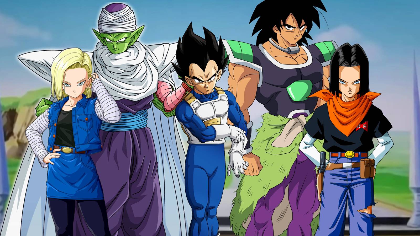 Best Anti Heroes In Dragon Ball Android 17 Piccolo Vegeta Broly Android 18 - Featured