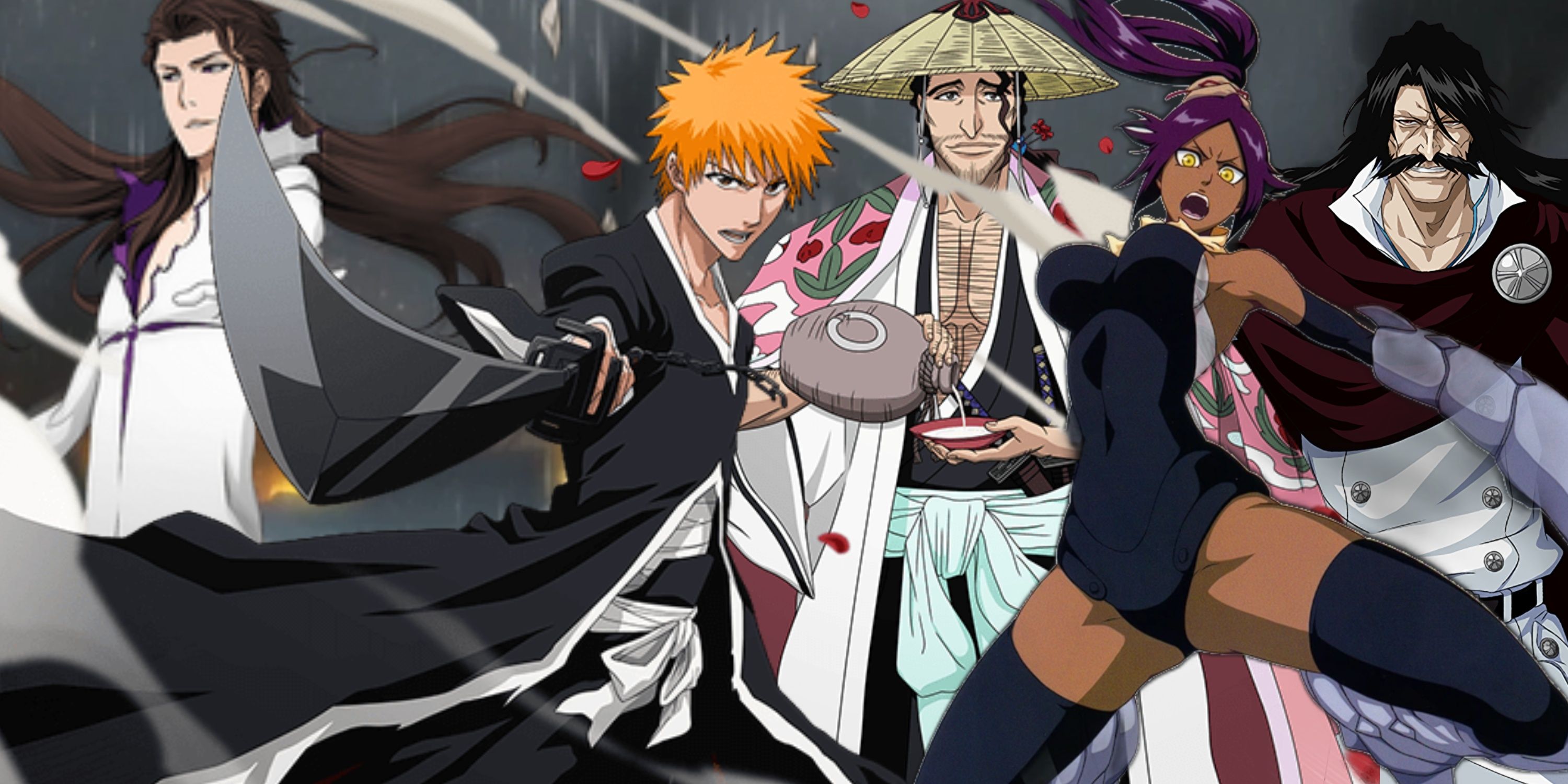 Bleach Most Mismatched Fights Ichigo Aizen Shunsui Yoruichi Yhwach - Featured