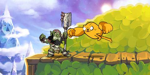 Brawlhalla two characters are fighting