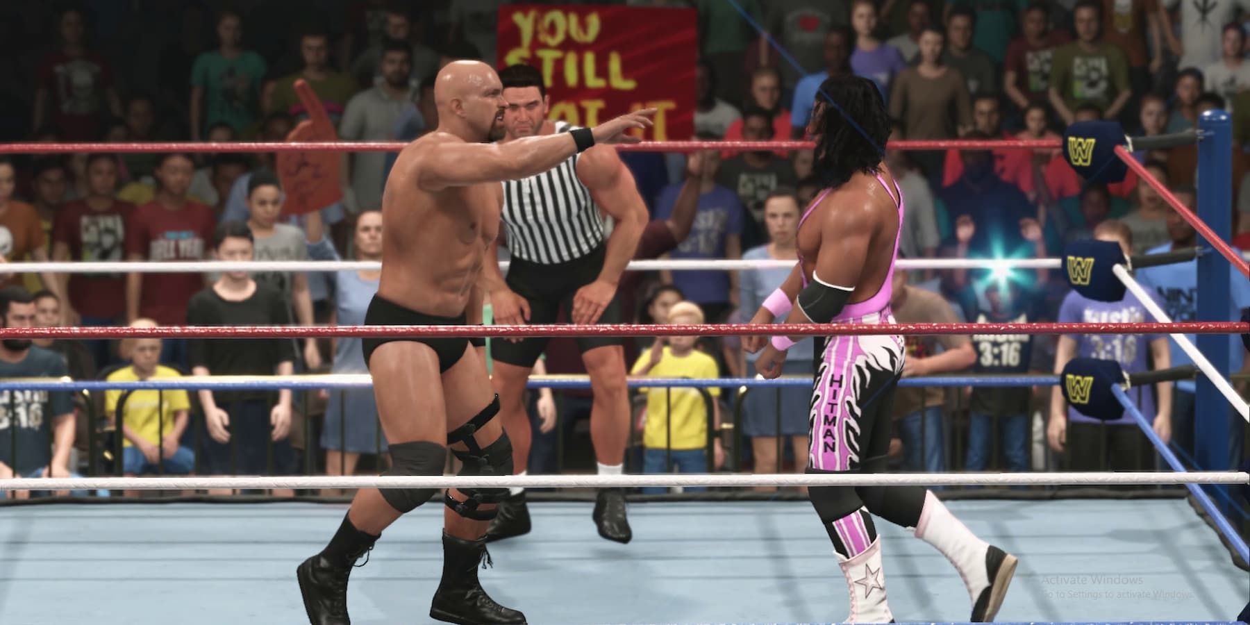 bret hart fighting stone cold steve austin