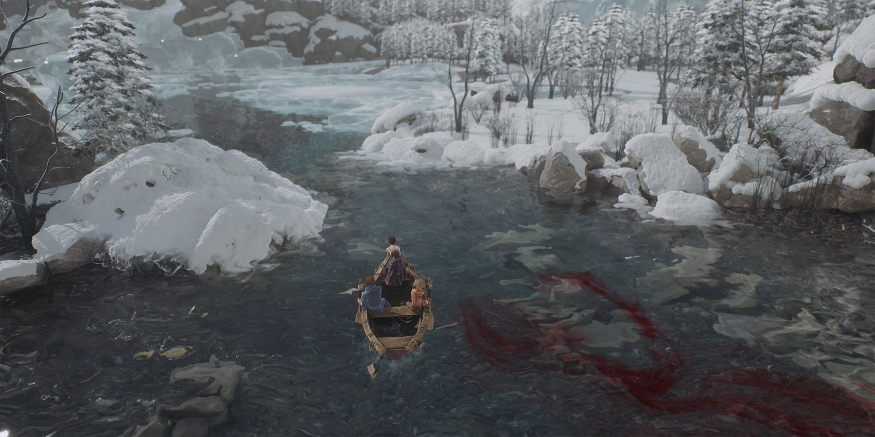 brothers a tale of two sons remake woman on boat ice lake