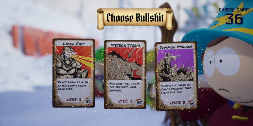 bullshit card selection
