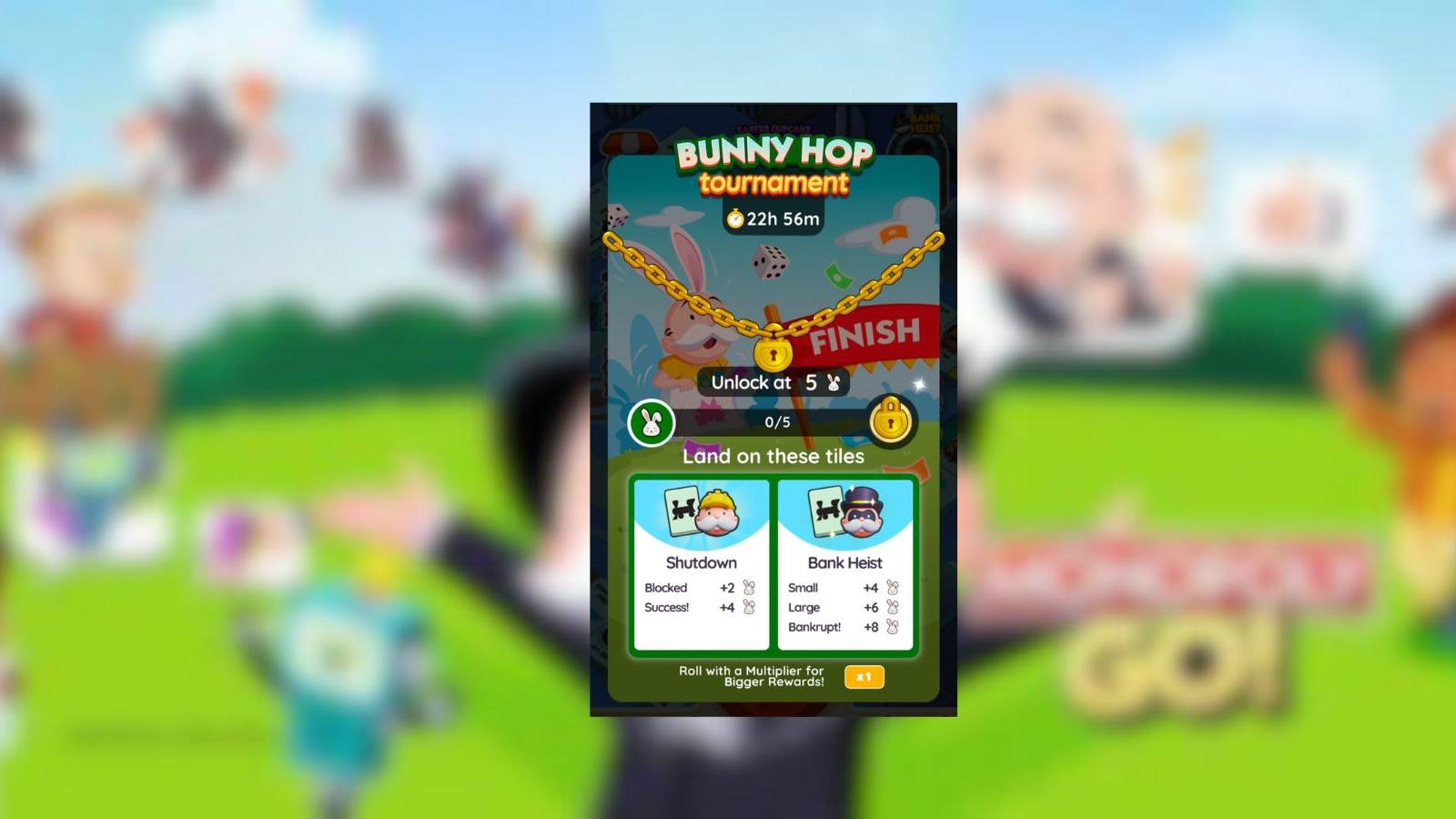 bunny hop monopoly go