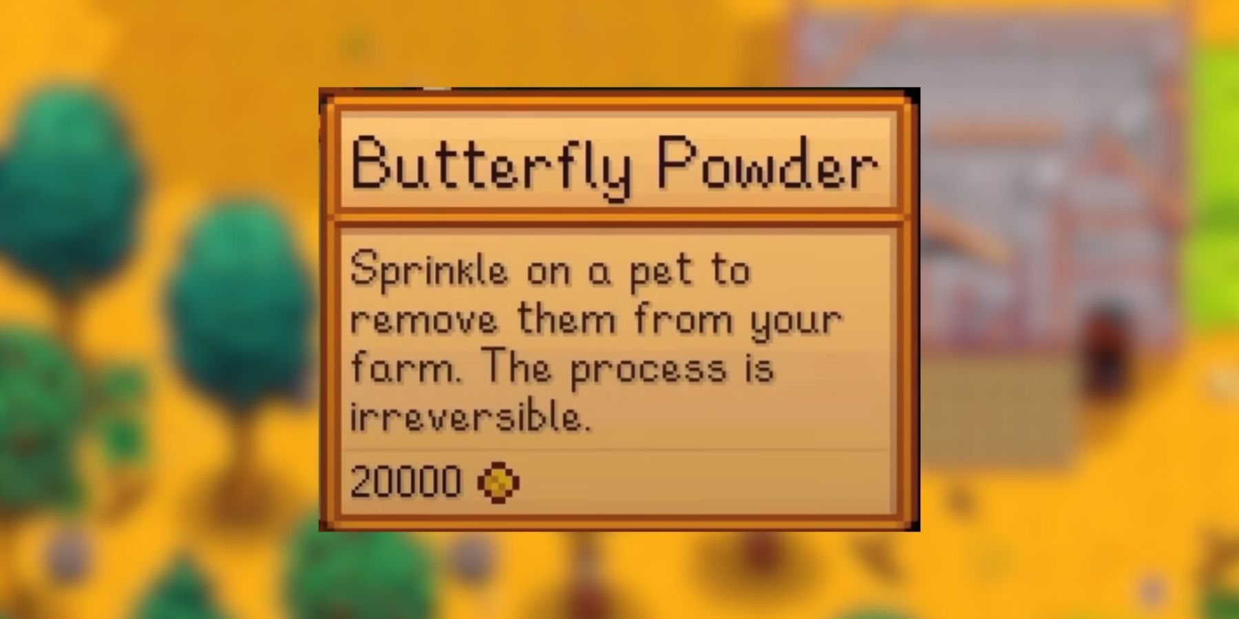 how to use the butterfly powder in stardew valley.