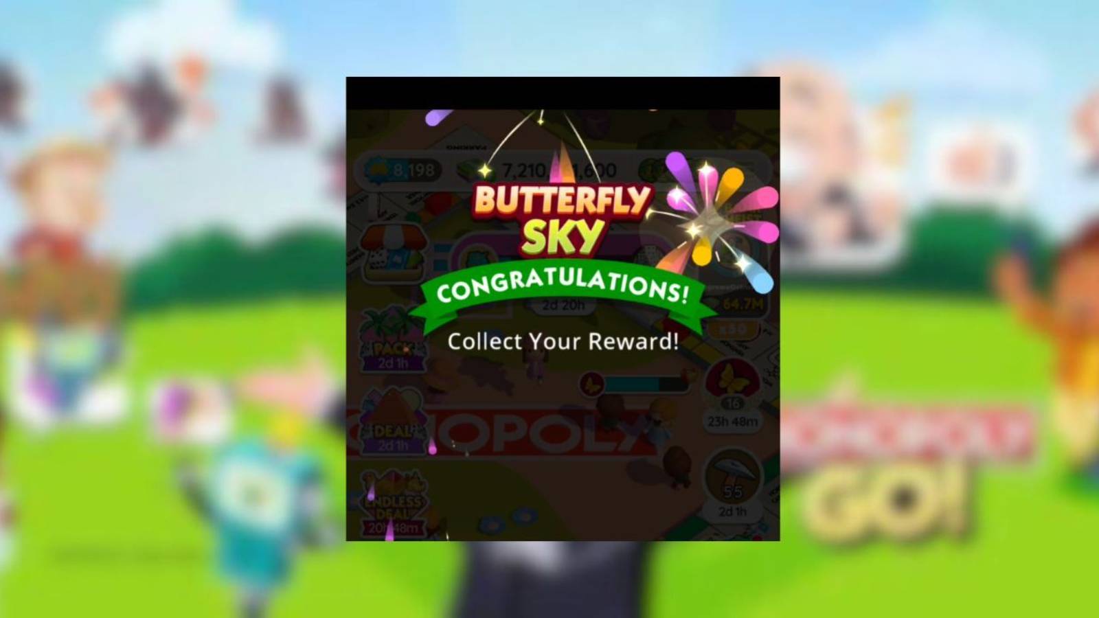 butterfly sky monopoly go