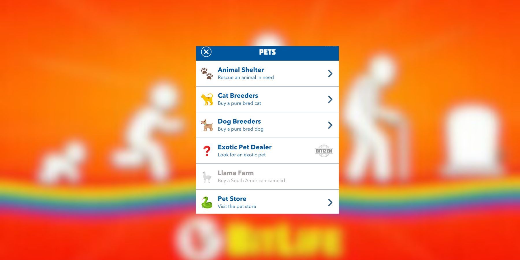 Exotic sale pets bitlife