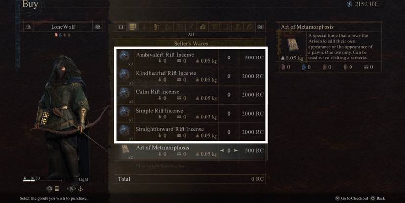 buying incense in dragon dogma 2