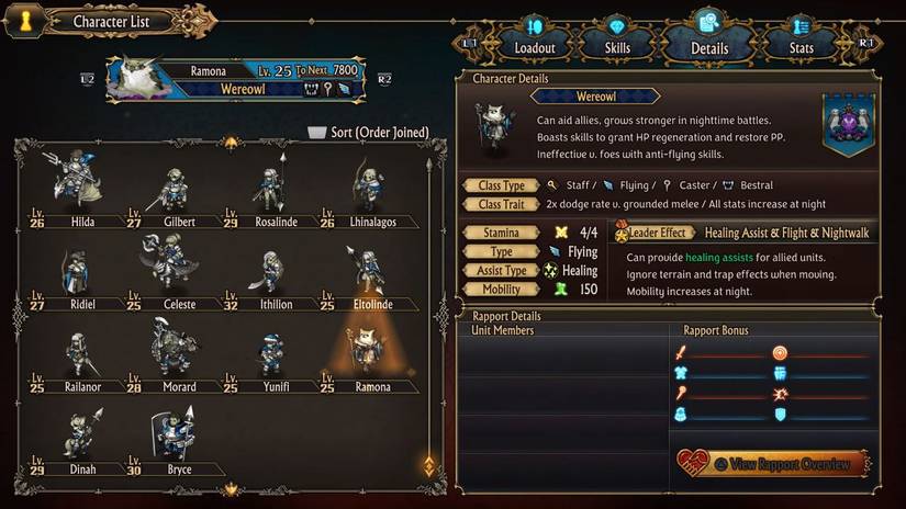 C-Tier Classes in Unicorn Overlord