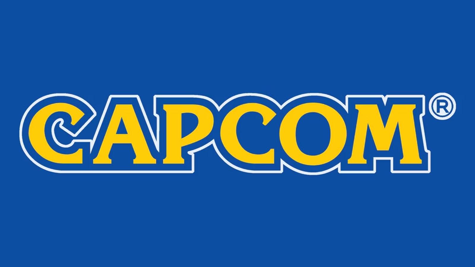 capcom logo with blue background