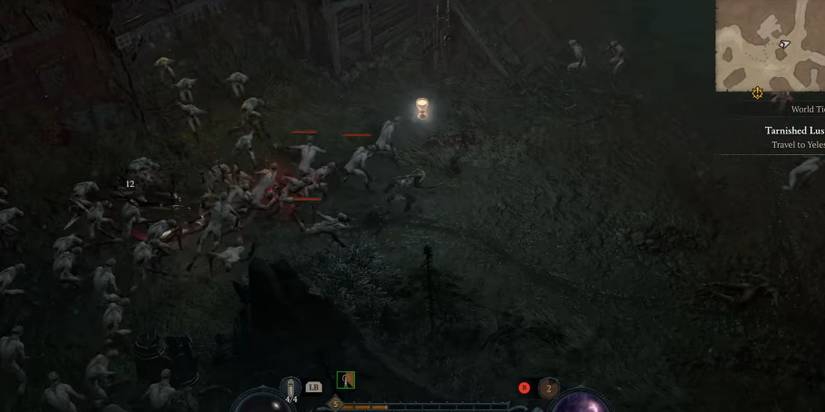 Ghouls Chasing Player In Diablo 4