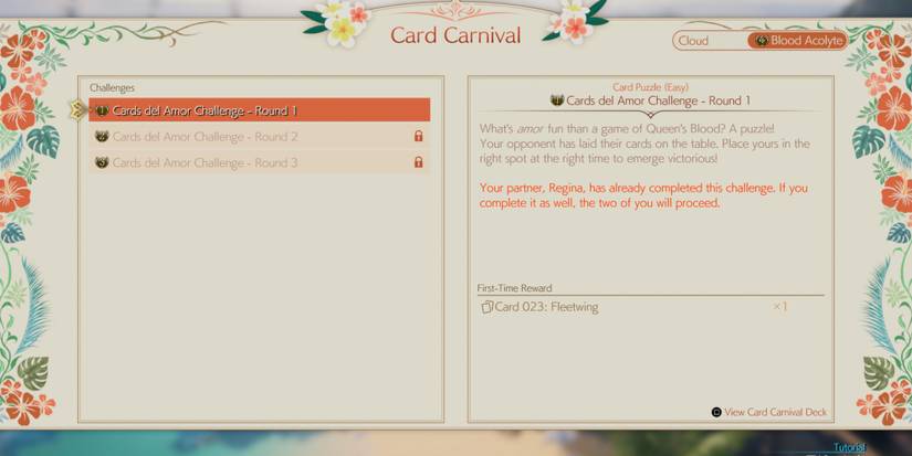 Card Carnival in Final Fantasy 7 Rebirth