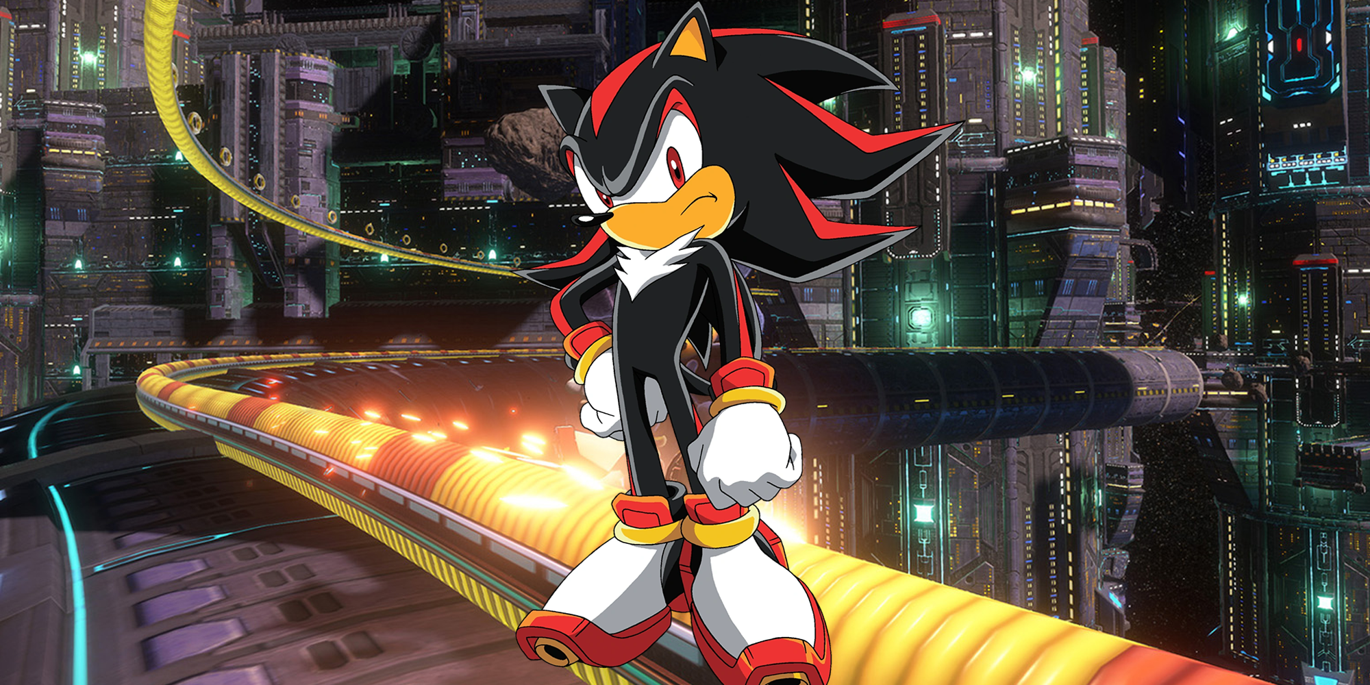 Shadow the Hedgehog official art from Sonic X