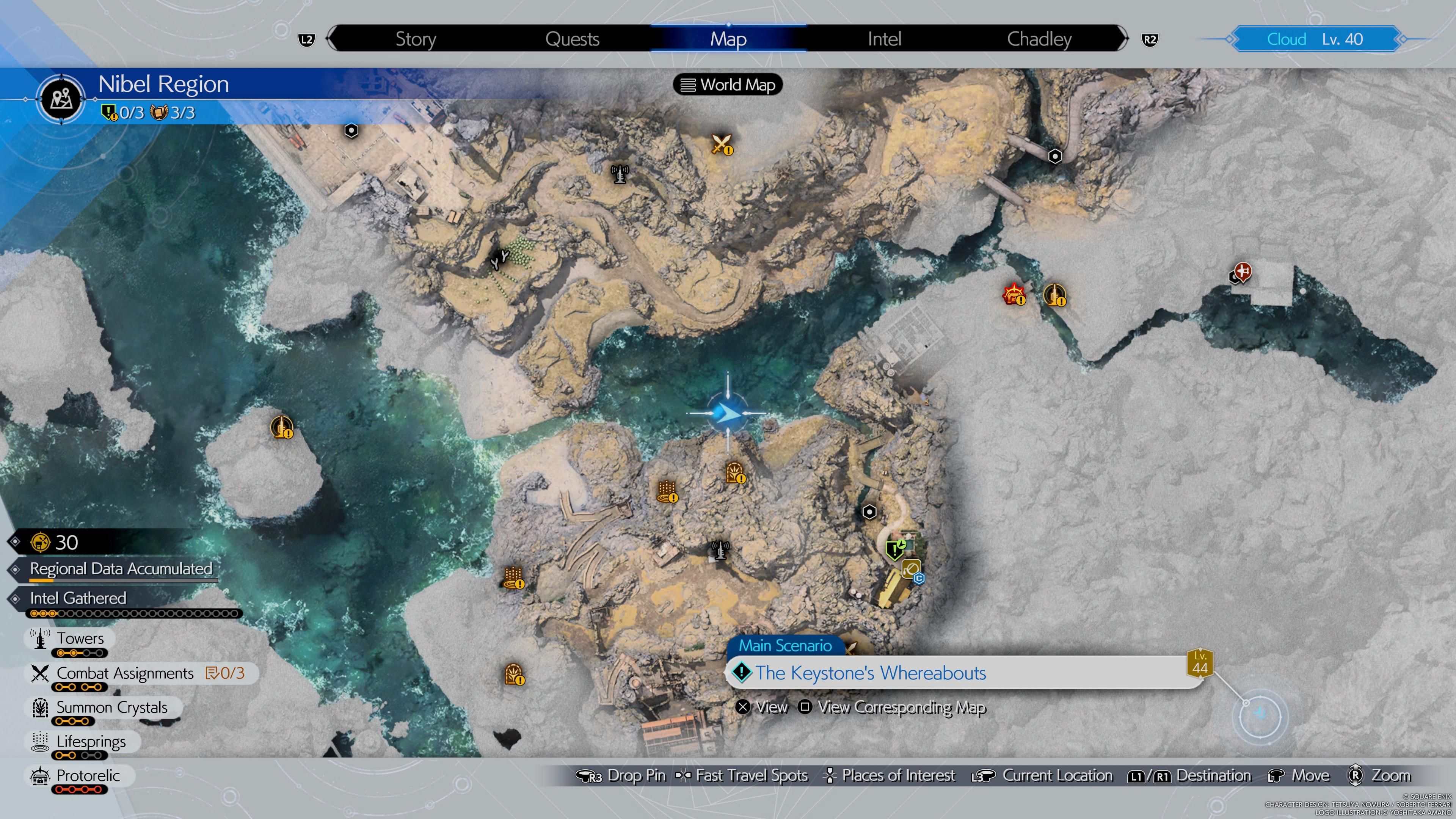 Chocograss #1 Map Location in Final Fantasy 7 Rebirth