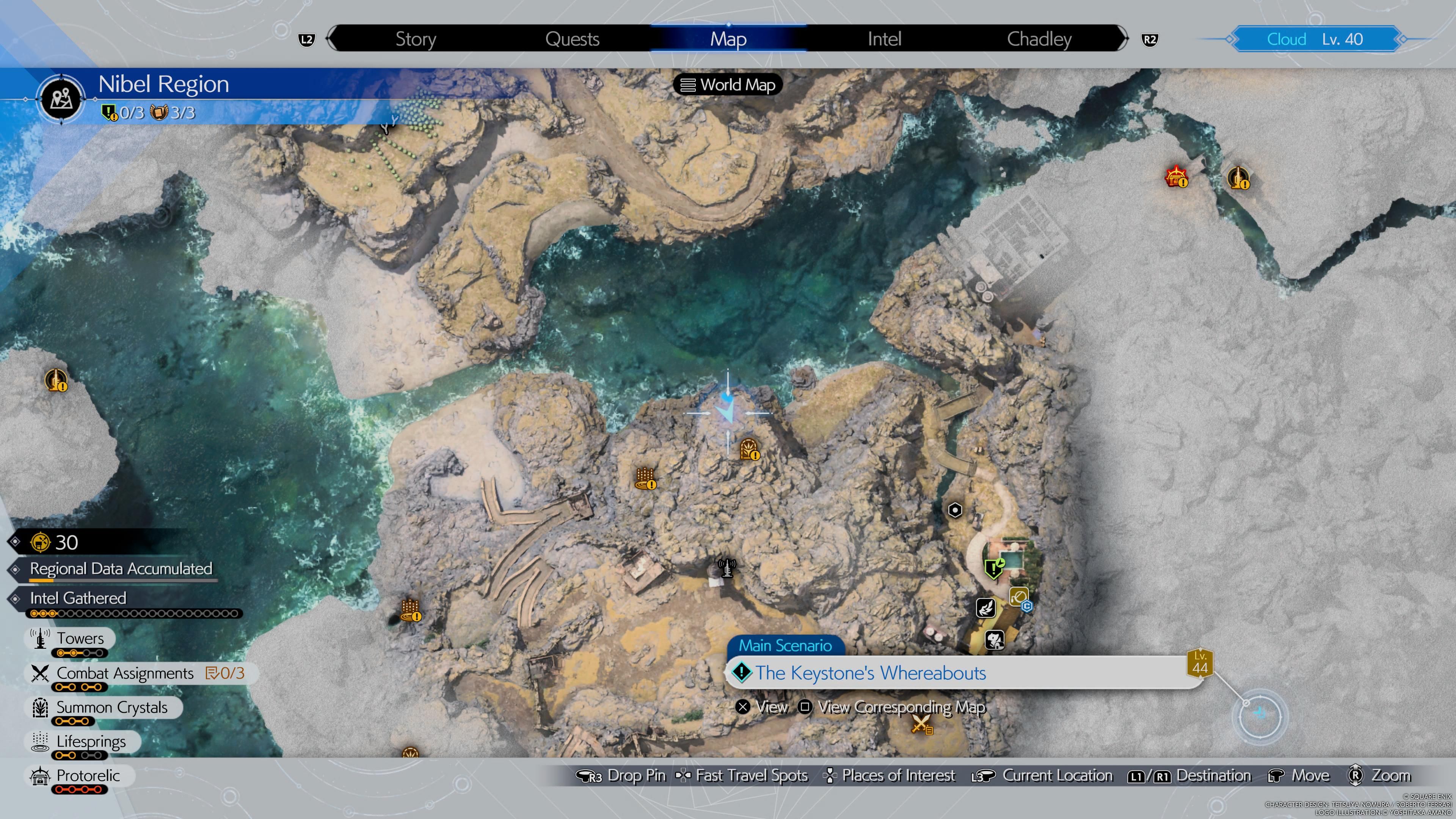 Chocograss #3 Map Location in Final Fantasy 7 Rebirth
