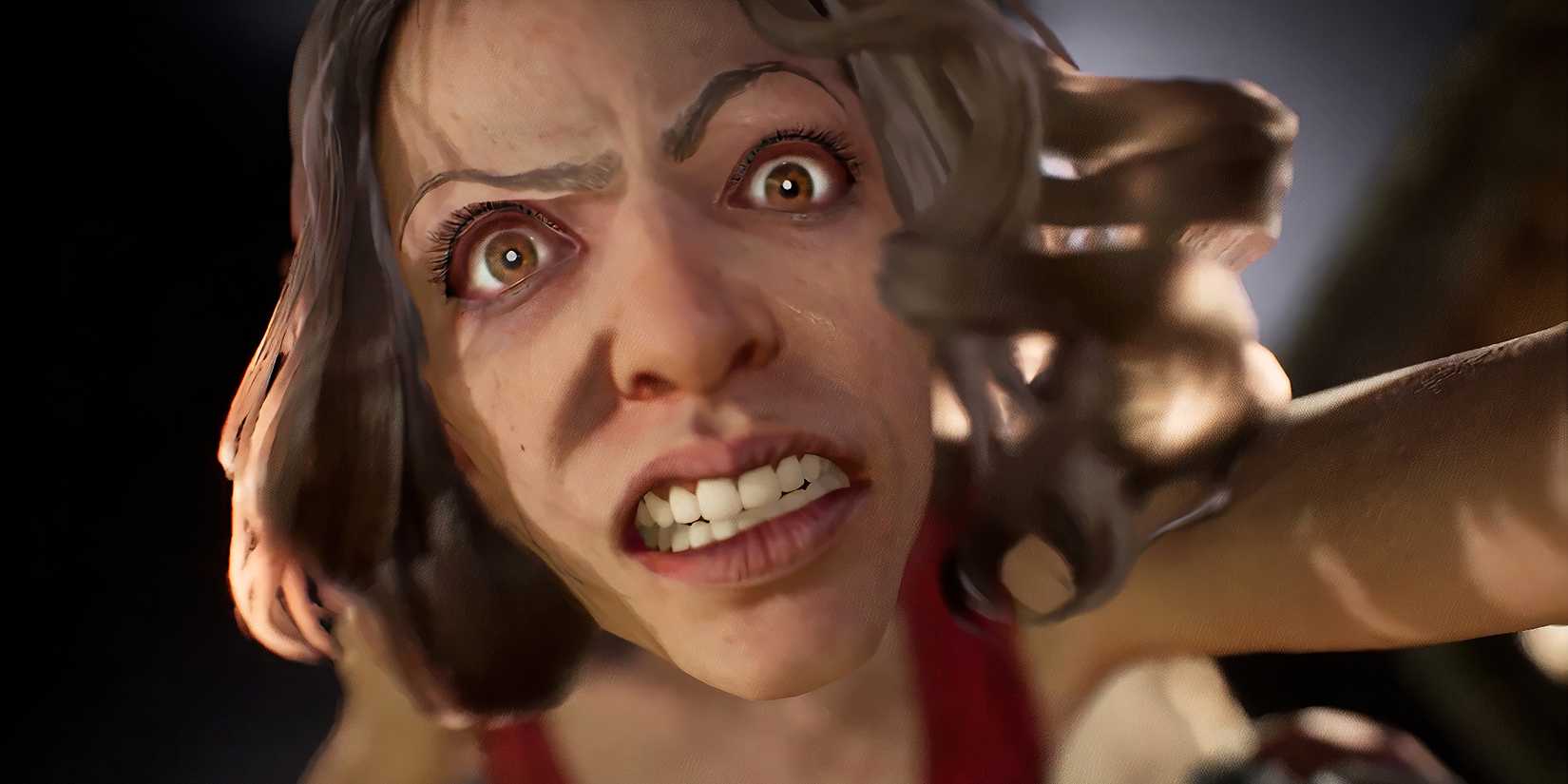 Closeup of angry character in Judas