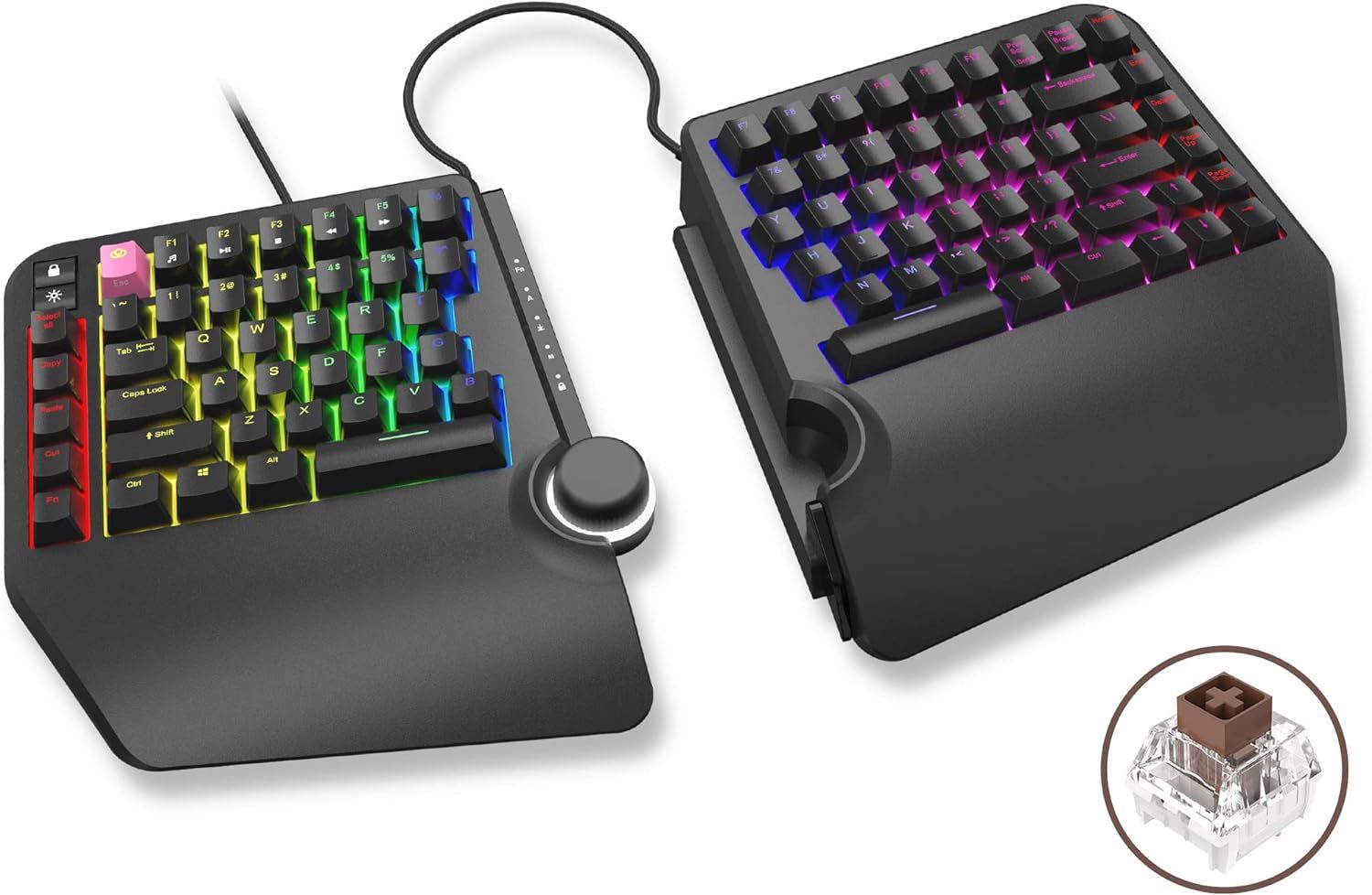 Cloud Nine ErgoTKL Ergonomic Tenkeyless Mechanical Keyboard